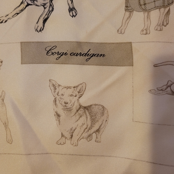 Vintage Burberry Silk Scarf with Dog Breeds - Picture 4 of 6